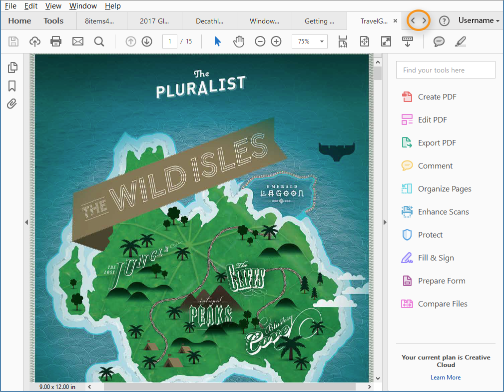 Tabbed view Tabbed view