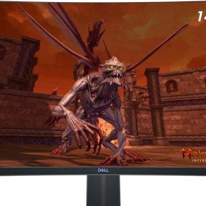 Dell - S2721HGF 27" Gaming - LED Curved FHD FreeSync and G-SYNC Compatible Monitor (DisplayPort, HDMI) - Black