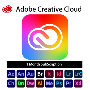 Adobe Creative Cloud All Apps Subscriptions & Renewals – 1 Month - Redemption Code