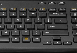 Logitech - MK360 Wireless Keyboard and Mouse - Black
