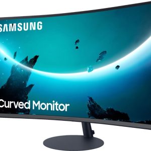 Samsung - T55 Series 27" LED 1000R Curved FHD FreeSync Monitor (DisplayPort, HDMI, VGA)