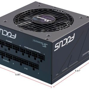 Seasonic - FOCUS PX-850, 850W 80+ Platinum PSU, Full-Modular, Fan Control in Fanless, Silent, Cooling Mode, 10 Yr Warranty - Black