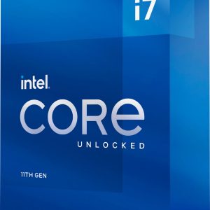 Intel - Core i7-11700K 11th Generation - 8 Core - 16 Thread - 3.6 to 5.0 GHz - LGA1200 - Unlocked Desktop Processor
