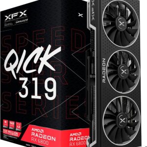 XFX - Speedster QICK 319 AMD Radeon RX 6800 16GB GDDR6 PCI Express 4.0 Gaming Graphics Card - Black