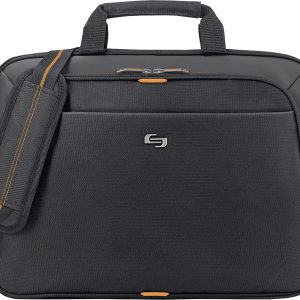 Solo New York - Urban Laptop Briefcase for 15.6" Laptop - Black/Orange